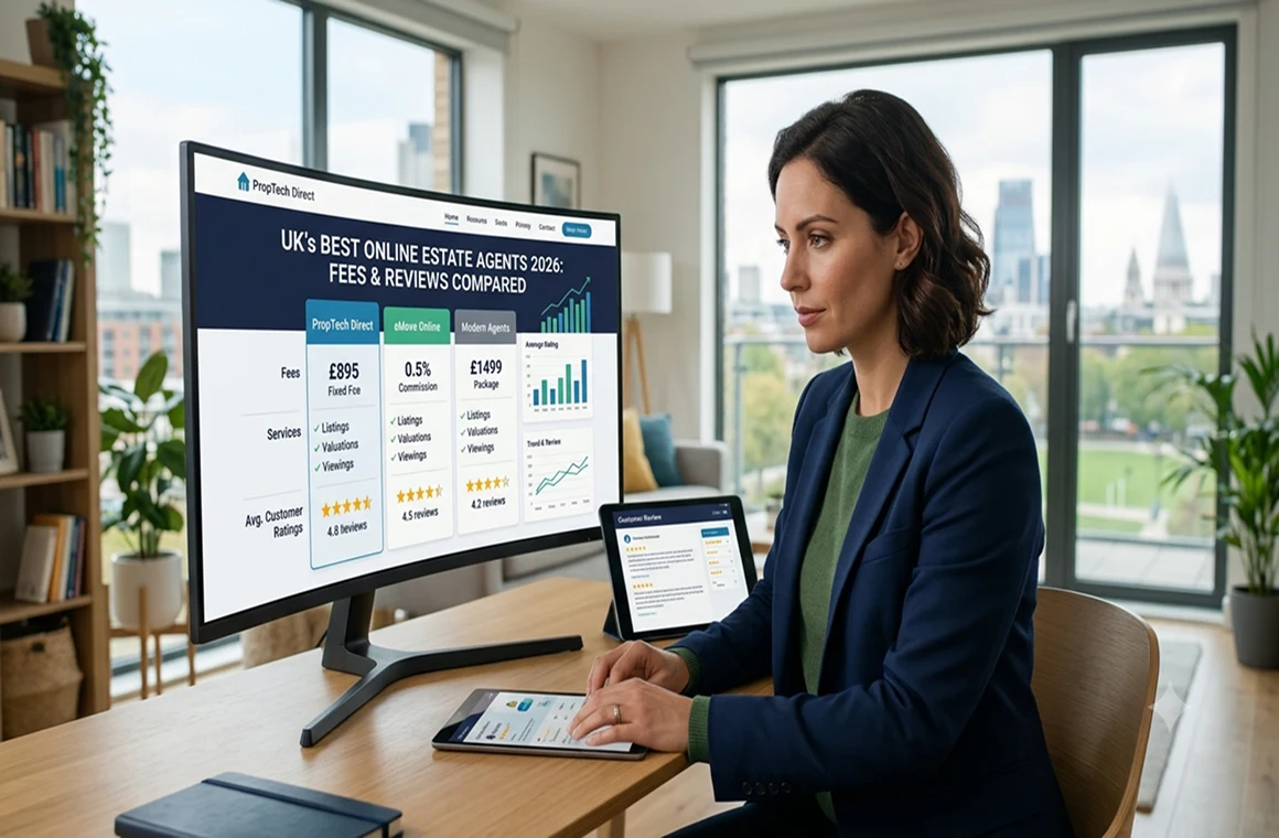 Best Online Estate Agents in the UK: Fees, Features and Reviews Compared (2026)